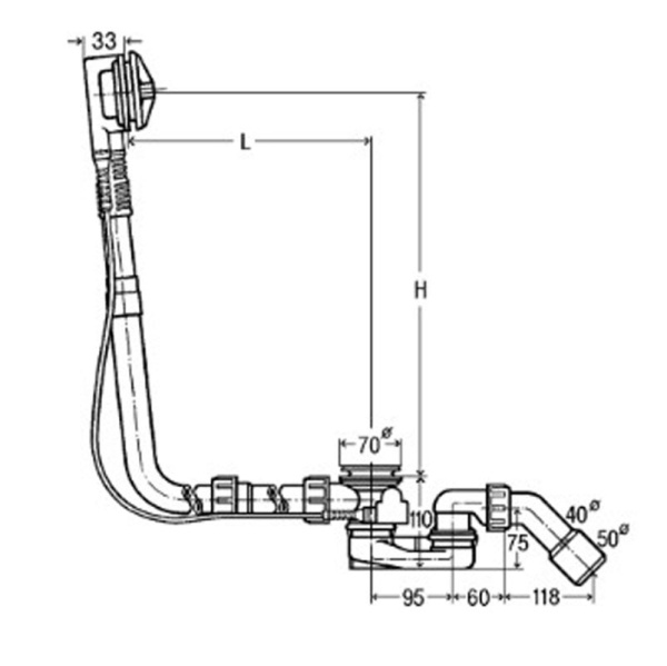 Слив-перелив Viega Multiplex 308889