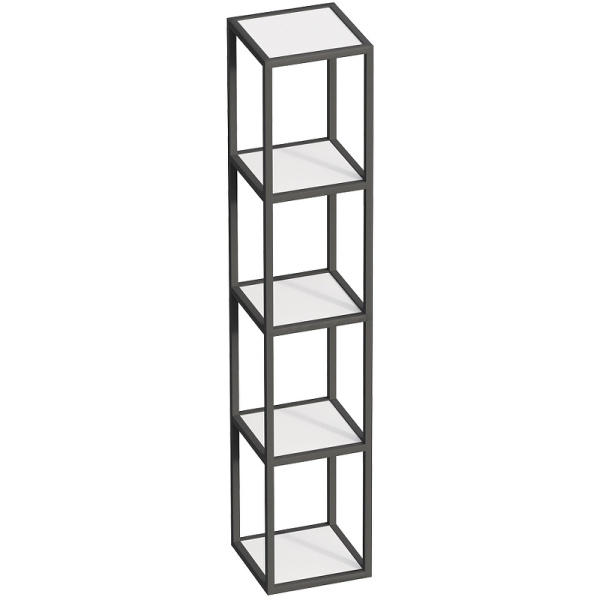 Металлическая четырёхъярусная сварная подвесная полка CEZARES CADRO-30/30/160-4C-SO-MET-ST