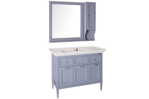 Тумба под раковину ASB-Woodline   Гранда 105 11486 (серый)