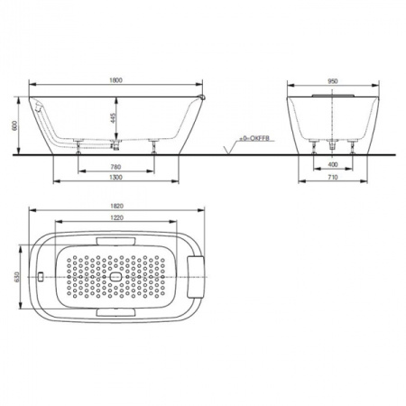 Ванна Toto Neorest PJY1886PWNE#GW