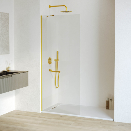 Душевая перегородка 80 см RGW WA-102Gb Walk In 351010208-16 прозрачнное