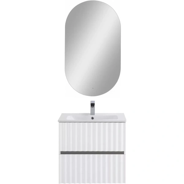 База под раковину Art&Max Еlegant AM-ELEGANT-600-2C-SO-BM-LED Белый матовый