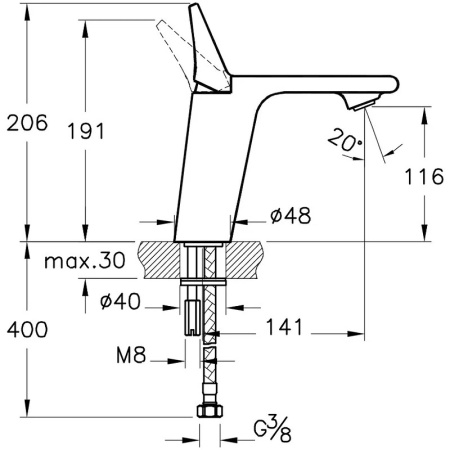 Смеситель для раковины Vitra MEMORIA A42329