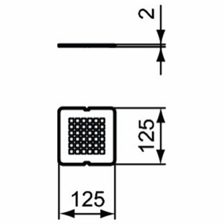 Накладка слива белая Ideal Standard ULTRAFLAT S, KV169FR