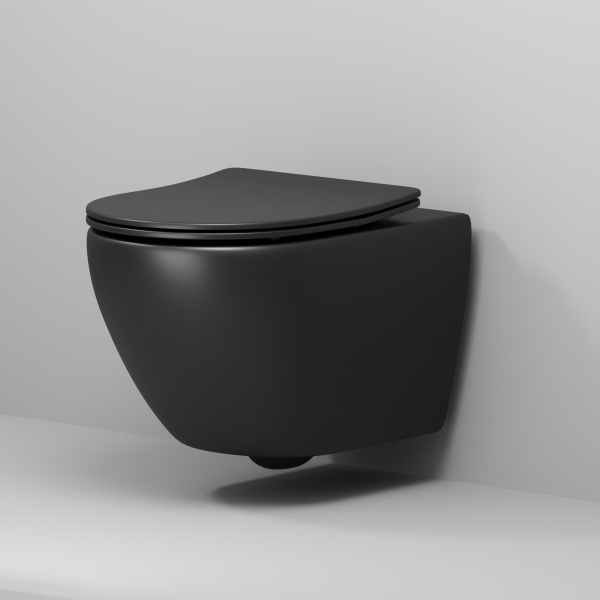 Унитаз подвесной безободковый Grossman  GR-4457BMSQ с сиденьем микролифт