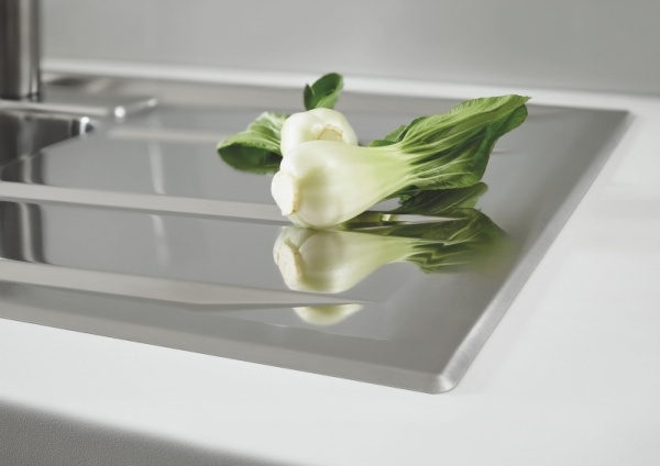 Кухонная мойка из нержавеющей стали, основная чаша слева, монтаж под столешницу, Grohe K700U 31575 SD0 (31575SD0)