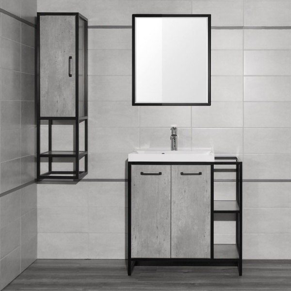 Тумба под раковину напольная Style Line ЛОФТ 60 ЛС-000010019 серый