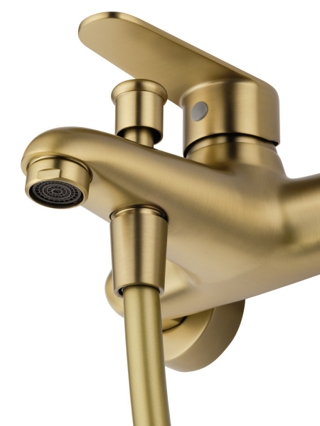 Смеситель для ванны с душем WONZON & WOGHAND ALFA, брашированное золото WW-AE3204-BG