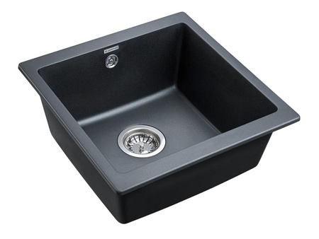 Кухонная мойка Paulmark  Gera 50 PM104546-BLM черный металлик