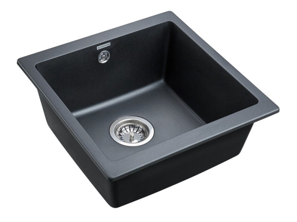 Кухонная мойка Paulmark  Gera 50 PM104546-BLM черный металлик