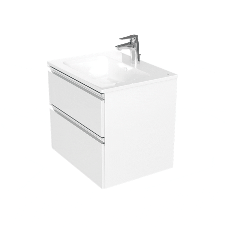 Тумба под раковину Roca The Gap 60 белый глянец 2 ящика A857397806