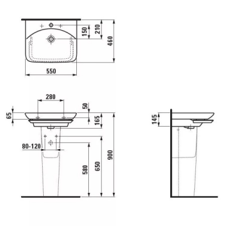 Пьедестал Laufen Palace 8.1970.0.000.000.1
