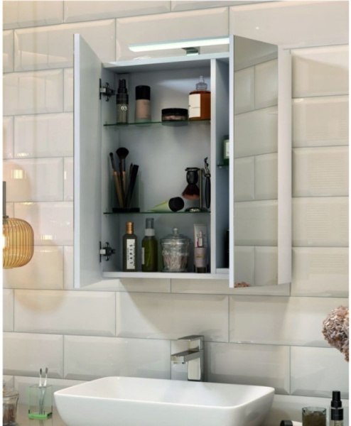 Зеркало-шкаф с подсветкой (80x70) Vigo Plaza zsh.PLA.80.El