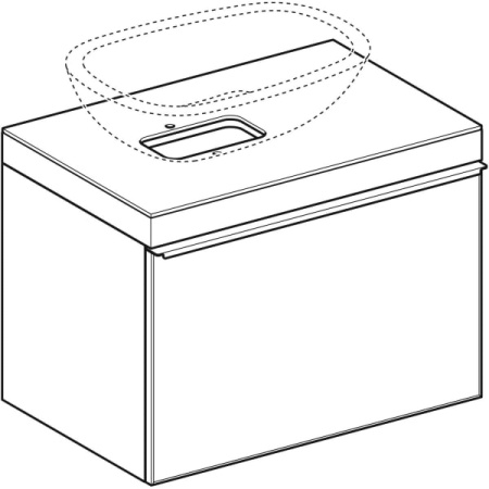 Шкафчик для накладной раковины Geberit Citterio 500.558.JJ.1