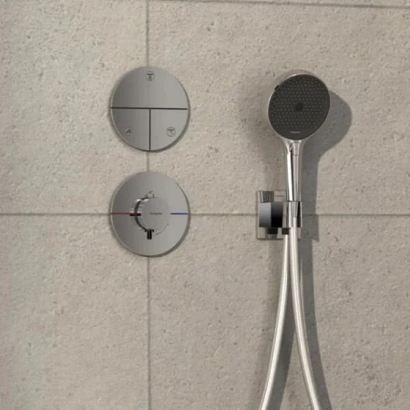 Термостат для душа с регулировкой напора Hansgrohe ShowerSelect Comfort S 15559000 хром