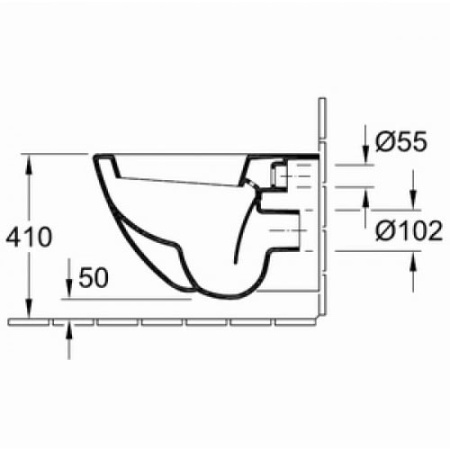 Унитаз подвесной Villeroy & Boch Subway Plus 660010R2