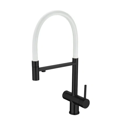 Смеситель для кухни EMAR ЕС - 7024WHT Black