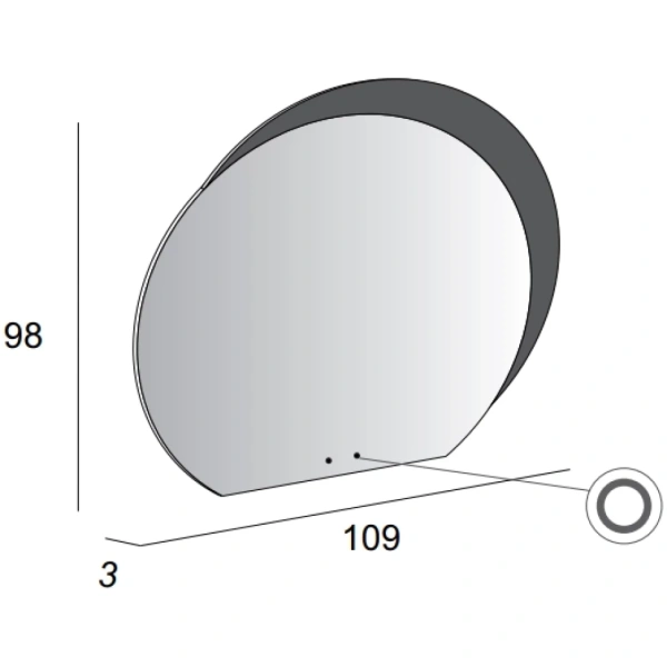 Зеркало (109х98) Cezares 45010