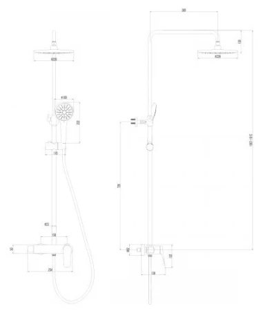 Душевая система Lemark Bronx (LM3760GM)