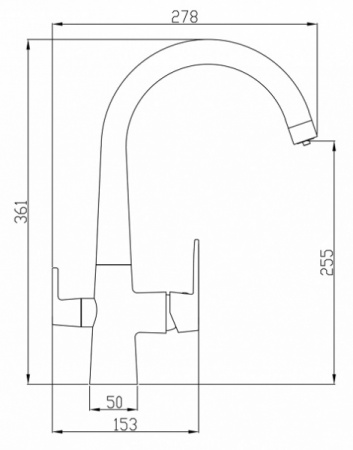 Смеситель для кухни под фильтр, бронза Zorg SH 819 BRONZE