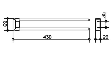 Полотенцедержатель Keuco Plan 14918010000