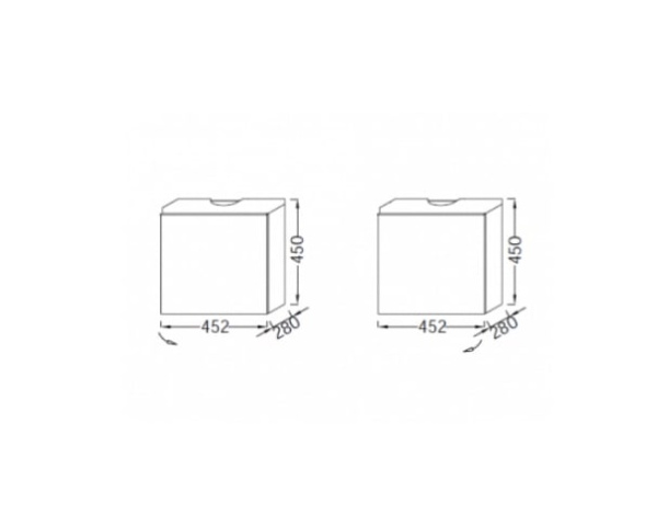 Тумба под раковину 45,2 см, квебекский дуб, правая, Jacob Delafon Odeon Up EB999D-E10