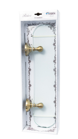 Полка FIXSEN Retro стеклянная FX-83803