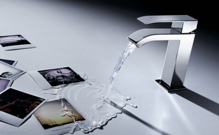 Смеситель для раковины с каскадным изливом TRES Cuadro 00610101