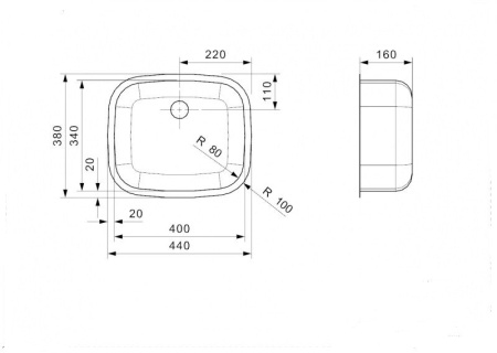 Мойка кухонная Reginox L18 3440 LUX 37971