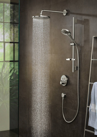 Термостат для ванны Hansgrohe ShowerSelect S 15743700, белый матовый
