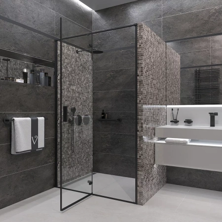 Душевая дверь Veconi Vianno VN-73B, (120x195) VN73B-120-01-C4