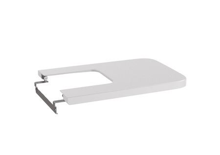 Крышка для биде Roca Inspira Square Supralit, Soft Close, жемчужный 80653263B