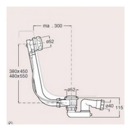 Сифон для ванны Roca 506403010