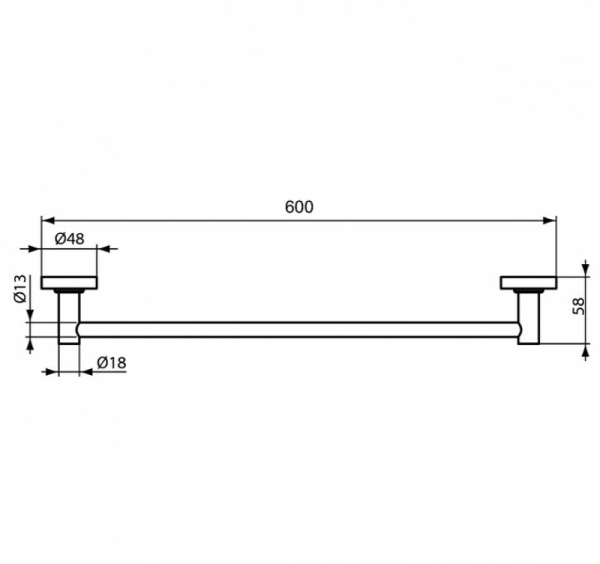 Полотенцедержатель Ideal Standard IOM A9118AA6 Полотенцедержатель Ideal Standard IOM A9118AA6
