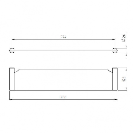 Полка Novaservis Metalia 2 6240.0