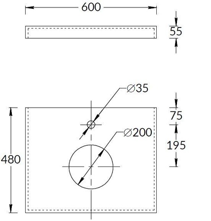 Столешница под раковину 60 Kerama Marazzi Canaletto Риальто CN60.SG560420R бежевый