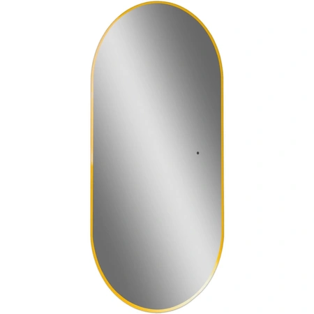 Зеркало с подсветкой Art&Max Torino AM-Tor-550-1050-DS-Gold сенсорным выключателем