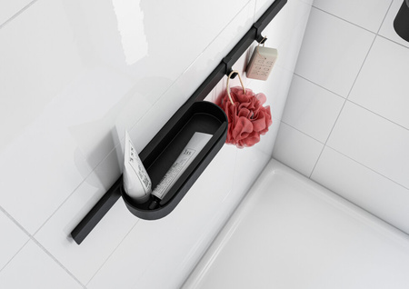 Набор аксессуаров для душа Hansgrohe WallStoris 27967670 черный матовый