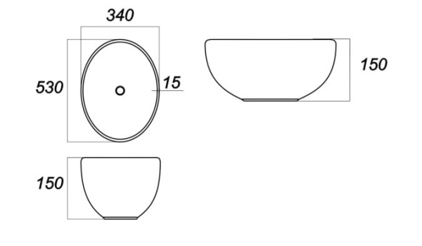 Раковина Sanita Luxe Ringo RNGSLWB01