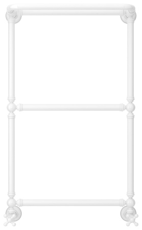 Полотенцесушитель Водяной Сунержа Ренессанс 1386 (86х50) Белый 12-0281-8650