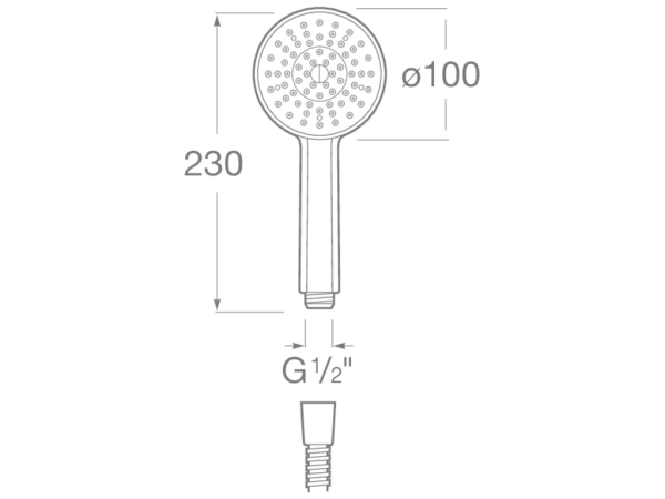Ручной душ Roca Stella 100/1F 5B9B03C00