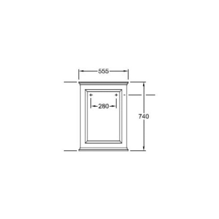 Зеркало в ванную комнату Villeroy&Boch Hommage 85650100