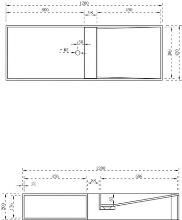 Раковина из искусственного камня NT Bathroom NT502