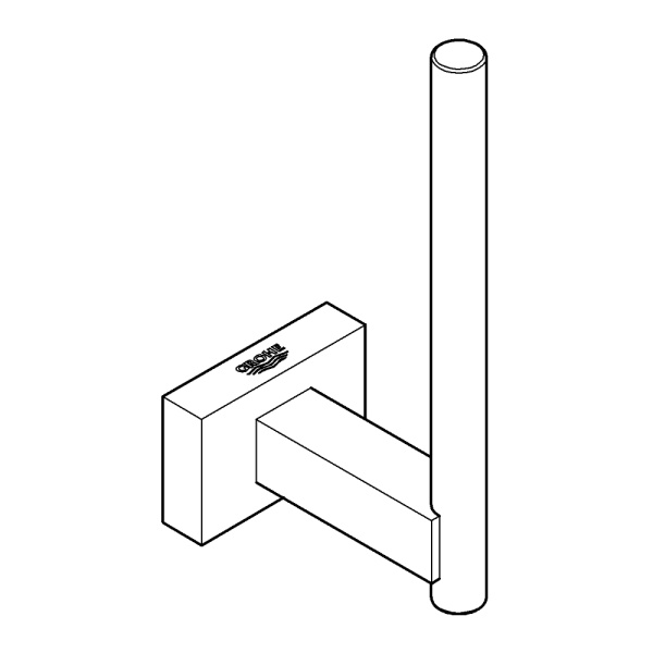 Держатель туалетной бумаги Grohe Essentials Cube 40623 001 (40623001) хром  Держатель туалетной бумаги Grohe Essentials Cube 40623 001 (40623001) хром