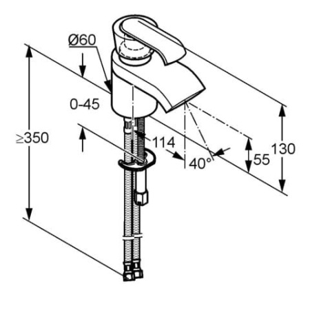 Смеситель для раковины Kludi Joop! 550300575