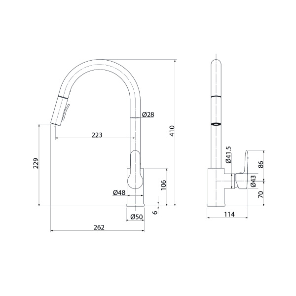 Смеситель для кухни IDDIS Cuba CUBBLP0i05