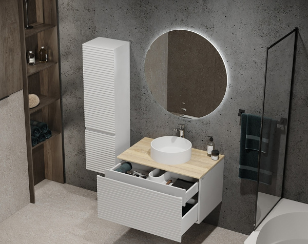 Тумба под раковину Jorno Cossety 80  Coss.01.80/P/W-DG/JR