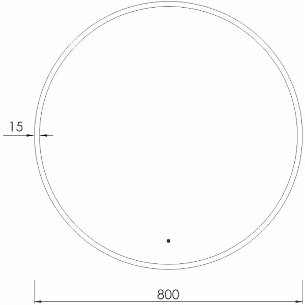 Зеркало с подсветкой Art&Max Asti AM-Ast-800-DS-FNC-Gold