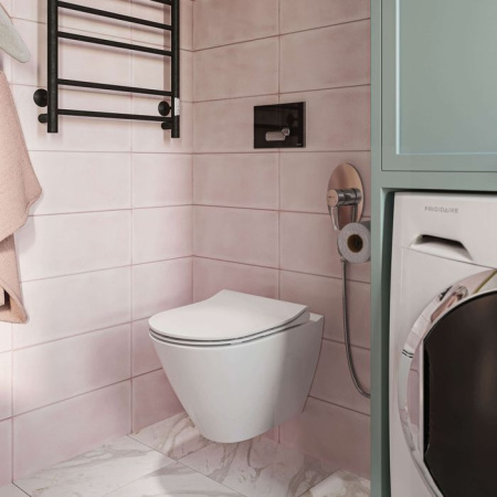 Подвесной унитаз безободковый Cersanit CITY OVAL Clean On DPL EO slim 63114
