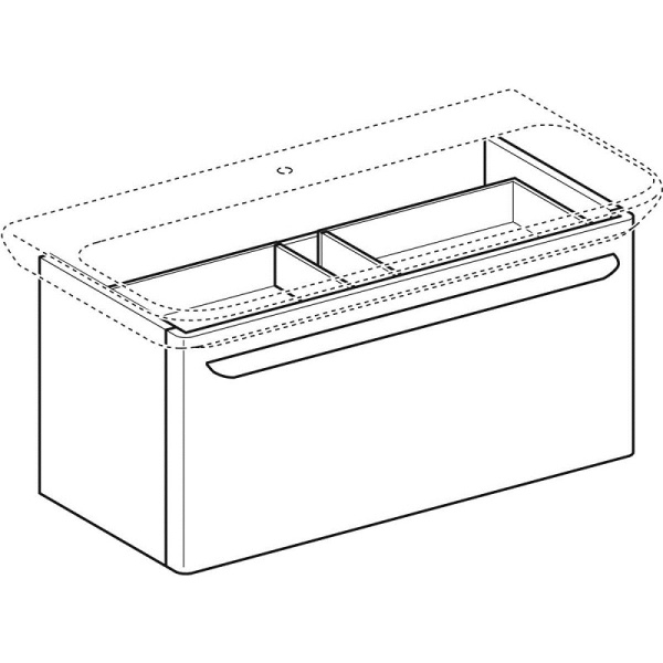 Тумба под раковину Geberit myDay 824101000+125400600